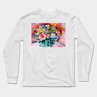 Still life with beautiful flowers Long Sleeve T-Shirt